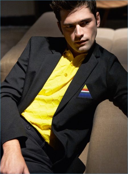 Sean O'Pry Dons Sharp Tailoring for GQ Russia
