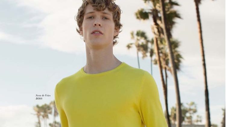La La Land: Sven de Vries Hits the Beach for L’Officiel Hommes Turkey Cover Shoot