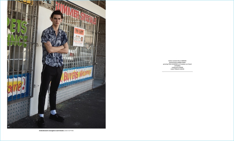 Thibaud Charon Sports Louis Vuitton for L'Officiel Hommes Germany – The ...