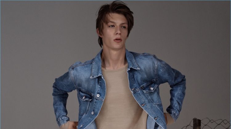 Finnlay Davis Rocks Slim Denim for Tiger of Sweden Jeans Spring ’17 Campaign