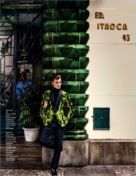 City of the Gods: Mario Testino Shoots Vogue Hommes Paris Cover Shoot