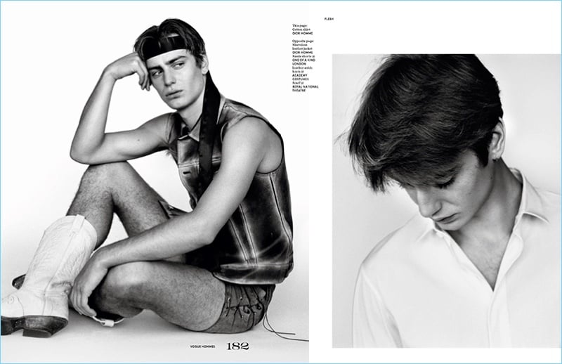 Vogue Hommes Paris 2017 Flesh Editorial