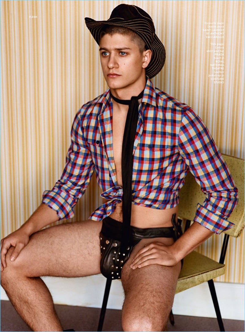 Vogue Hommes Paris 2017 Flesh Editorial