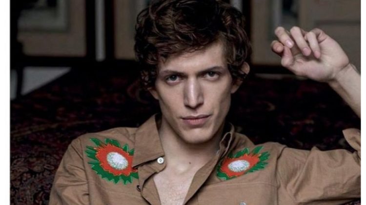 Starring in a Vogue Man Ukraine story, Xavier Buestel wears Stella McCartney.