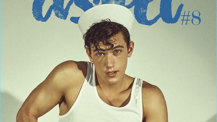 Xavier Serrano channels sailor style for the cover of Risbel magazine.