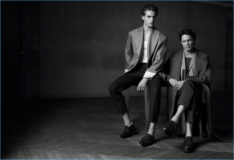 Parker and Andre van Noord star in an editorial for Sport & Style.