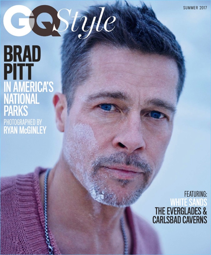 Brad Pitt covers the summer 2017 issue of GQ Style in Bottega Veneta.