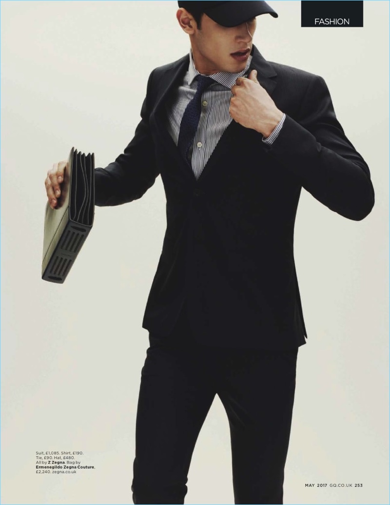 A man about town, Victor Oliveira sports an Ermenegildo Zegna Couture look. » Tailor-Made for the Future: Victor Oliveira Dons Ermenegildo Zegna Couture for British GQ A man about town, Victor Oliveira sports an Ermenegildo Zegna Couture look.