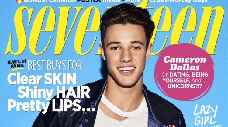 Cameron Dallas covers the May/June 2017 issue of Seventeen magazine.