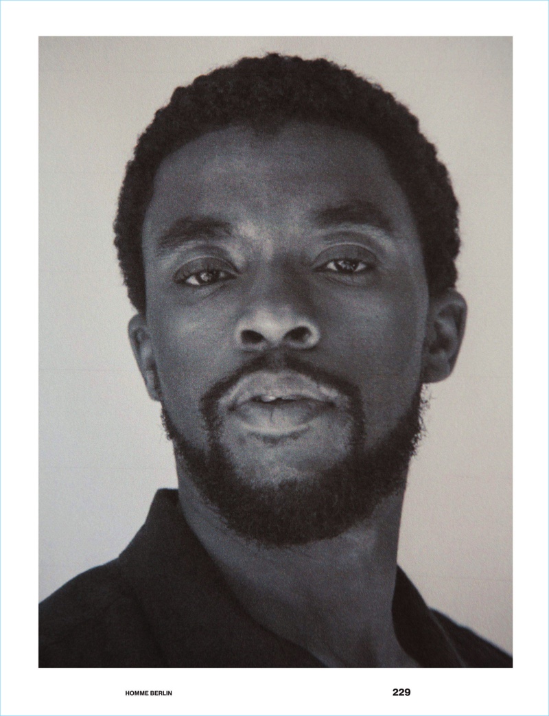 Ronald Dick photographs Chadwick Boseman for Numéro Homme Berlin.