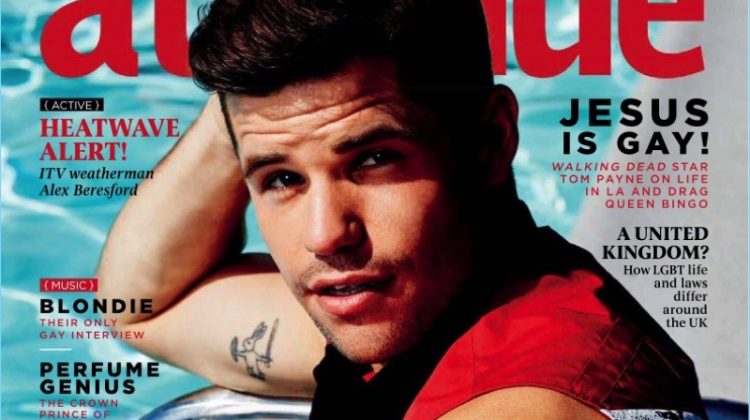 Charlie Carver covers the June 2017 issue of Attitude magazine.