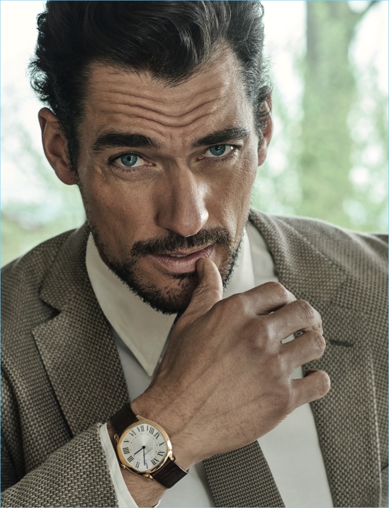 David Gandy stars in an editorial for The Jackal.