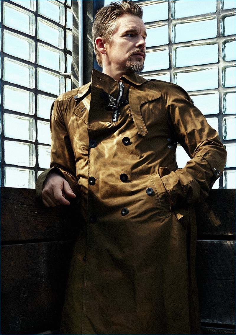 Christopher Campbell styles Ethan Hawke for the pages of Haute Living.