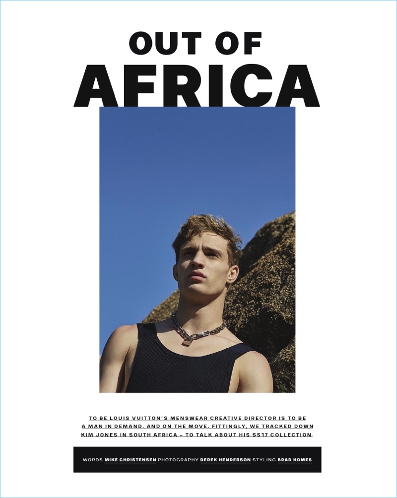 Out of Africa: Julian Schneyder Dons Louis Vuitton for GQ