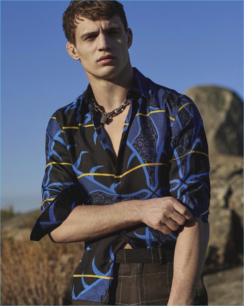 Out of Africa: Julian Schneyder Dons Louis Vuitton for GQ Australia – The  Fashionisto