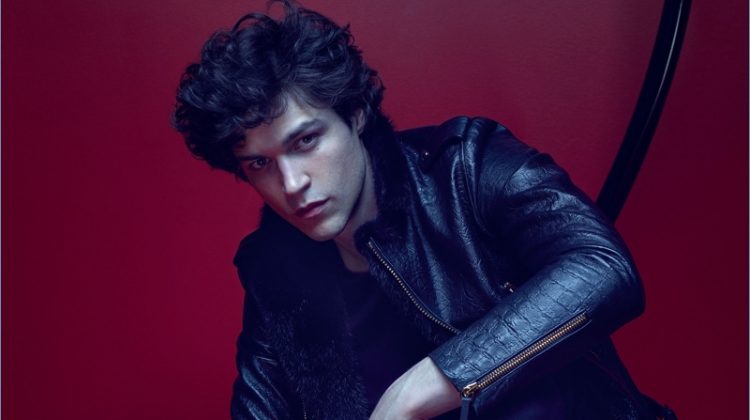 Le Noir: Miles McMillan Stars in Giuseppe Zanotti Fall ’17 Campaign