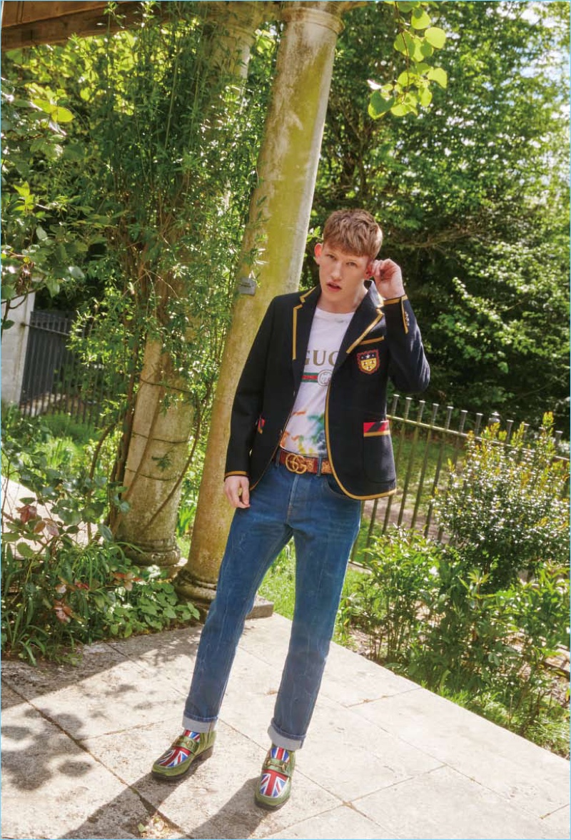 Connor Newall Charms in Gucci for Luel Editorial – The Fashionisto