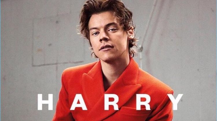 Harry Styles covers The Sunday Times magazine in a bespoke suit by Charles Jeffrey.