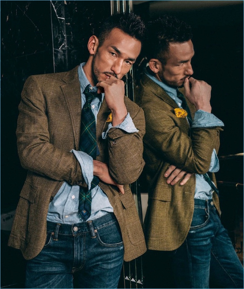 Connecting with Esquire Taiwan, Hidetoshi Nakata sports a preppy POLO Ralph Lauren look. » Contemporary Samurai: Hidetoshi Nakata Covers Esquire Taiwan Connecting with Esquire Taiwan, Hidetoshi Nakata sports a preppy POLO Ralph Lauren look.