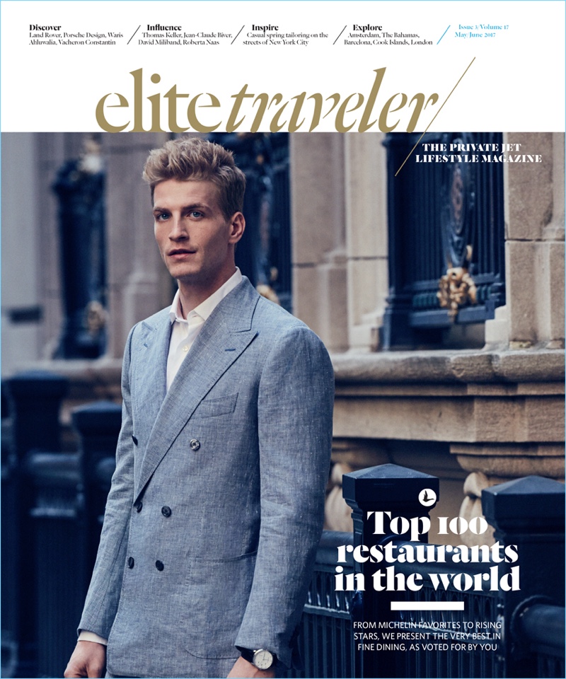 Jesse Shannon covers the May/June 2017 issue of Elite Traveler.