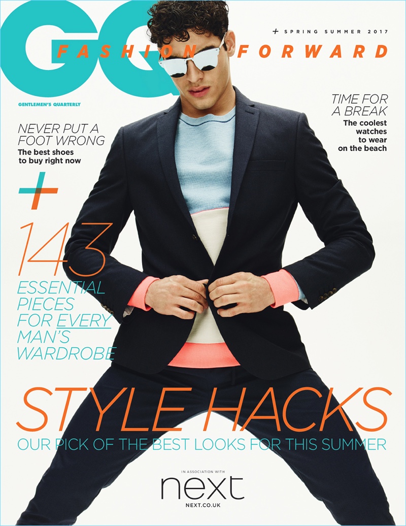 Jhonattan Burjack links up with British GQ Style for a trendy fashion editorial.