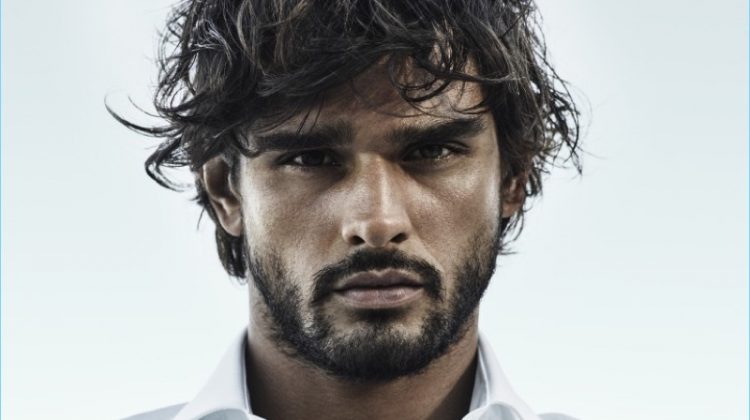 Marlon Teixeira fronts the Jimmy Choo Man Ice fragrance campaign.