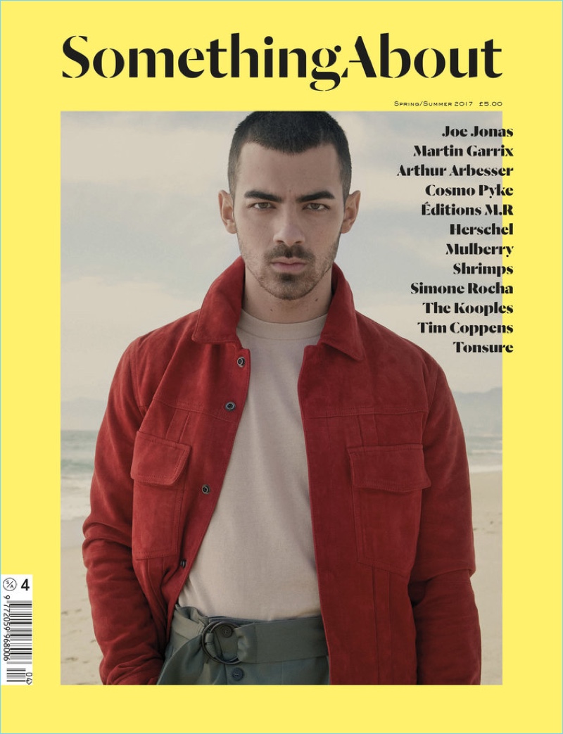 Joe Jonas covers the spring-summer 2017 issue of Something About magazine.