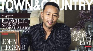 John Legend Covers Town & Country, Gets Political John Legend covers the June/July 2017 issue of Town & Country.