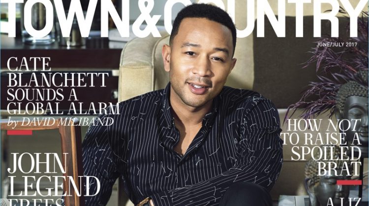 John Legend covers the June/July 2017 issue of Town & Country.
