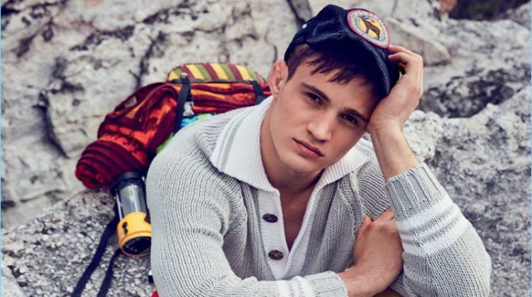 Julian Schneyder Goes Rock Climbing for GQ Russia
