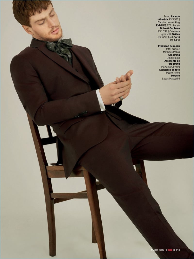 Lucas Mascarini 2017 Editorial GQ Brasil