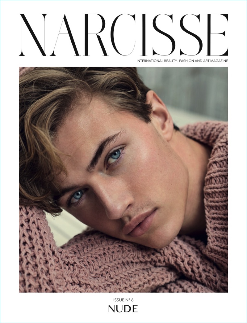 Lucky Blue Smith covers Narcisse magazine.
