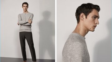 Mango Man Cotton Linen Blend Sweater