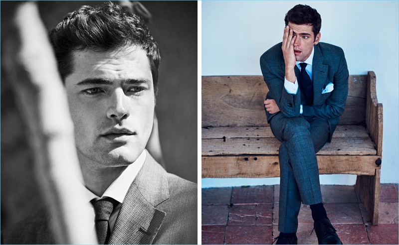 Sean O'Pry showcases Massimo Dutti's latest range of fine suiting.