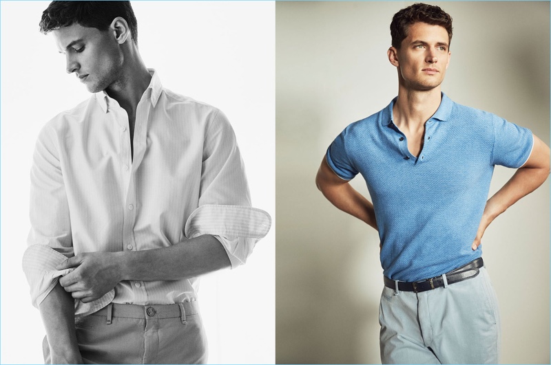 Chic summer fashions from Massimo Dutti steal the spotlight with a shoot featuring Garrett Neff.