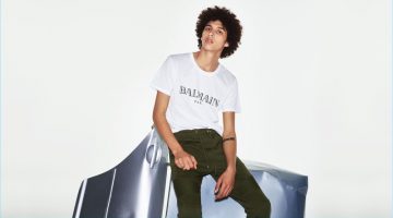 Jackson Hale Rocks Balmain Looks for Matches Fashion The logo trend is alive and well as Jackson Hale rocks a Balmain logo-print cotton T-shirt, and biker cotton track pants.