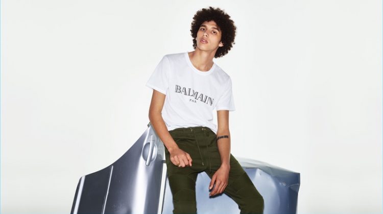 Jackson Hale Rocks Balmain Looks for Matches Fashion