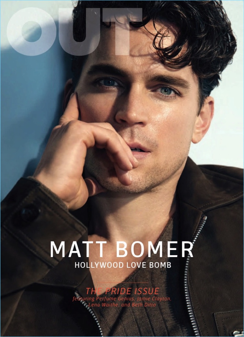 Matt Bomer covers the June/July 2017 issue of Out magazine.