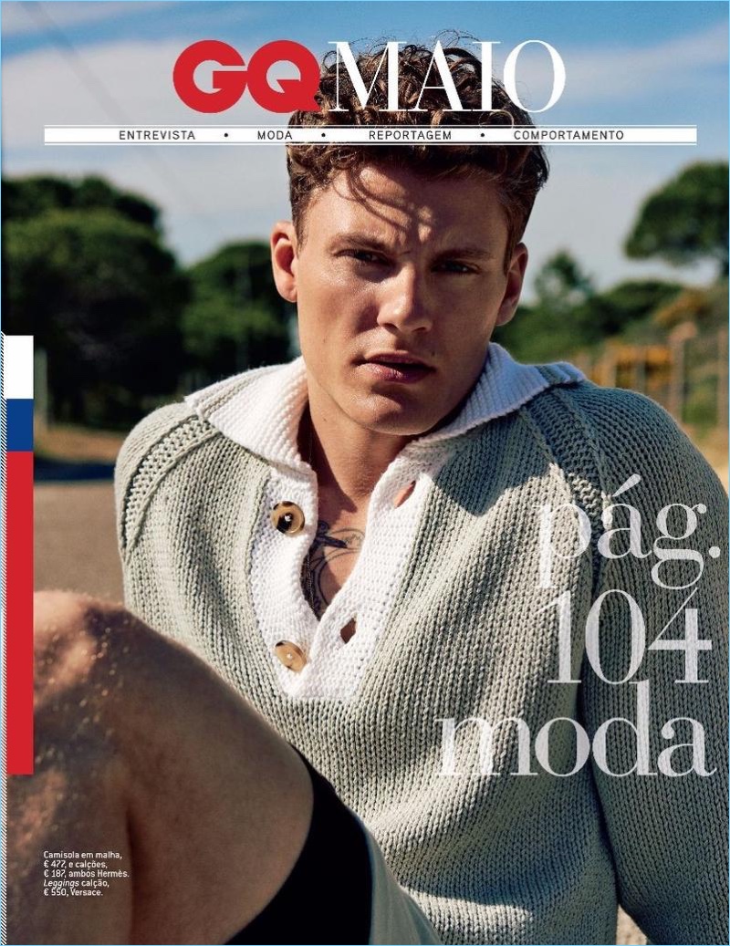 Branislav Simoncik photographs Mikkel Jensen for GQ Portugal.