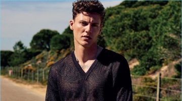 Off-Duty: Mikkel Jensen for GQ Portugal Front and center, Mikkel Jensen wears an Emporio Armani look.