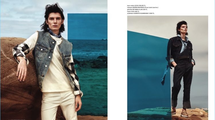 Esquire Turkey Makes a Case for Denim Statement Pieces