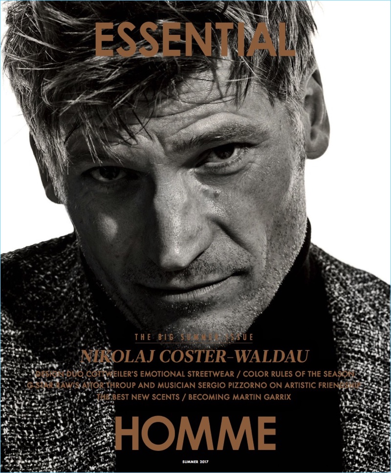 Nikolaj Coster-Waldau covers the summer 2017 issue of Essential Homme. » Easy Drifter: Nikolaj Coster-Waldau Covers Essential Homme Nikolaj Coster-Waldau covers the summer 2017 issue of Essential Homme.