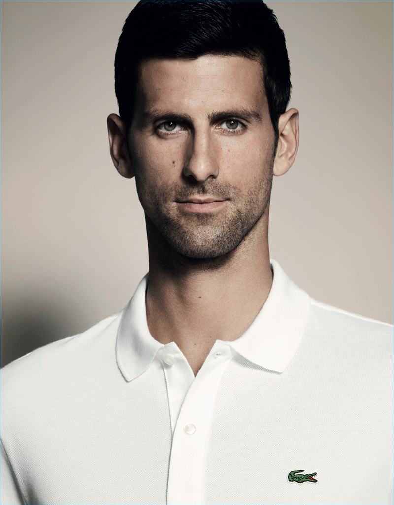 Professional tennis player  Novak Djokovic is the latest face of Lacoste.