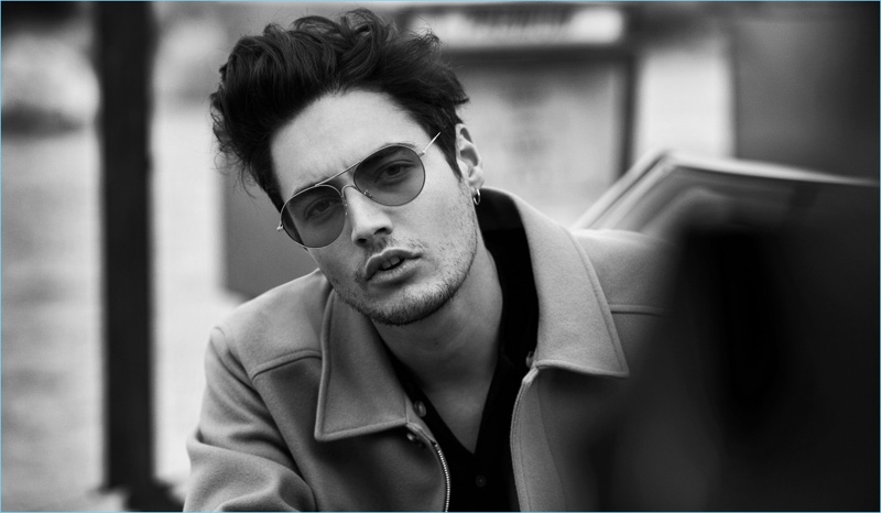 Levi Dylan fronts Oliver Peoples' Desert Stories campaign.