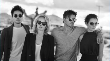 Oliver Peoples enlists Levi Dylan, Amber Valletta, Alex Lundqvist, and Jac Jagaciak for its Desert Stories campaign.