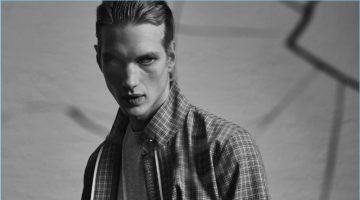 Paul Boche stars in a fashion editorial for Essential Homme.