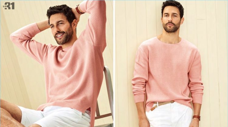 Think Pink: Noah Mills Rocks Pink Summer Fashions for Simons