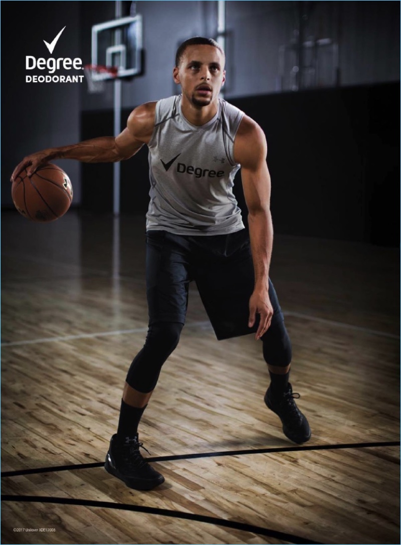 Steph Curry stars in Degree's most recent advertisement.