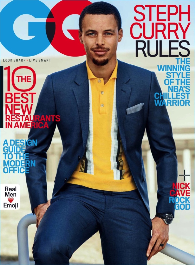 Steph Curry covers the May 2017 issue of GQ.