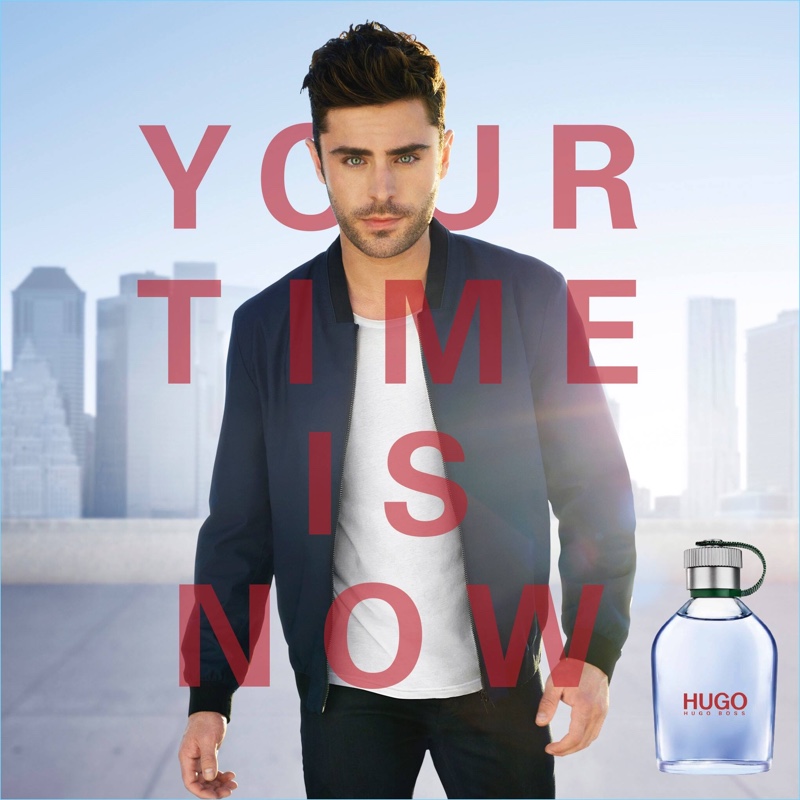 Zac Efron stars in the HUGO fragrance campaign.